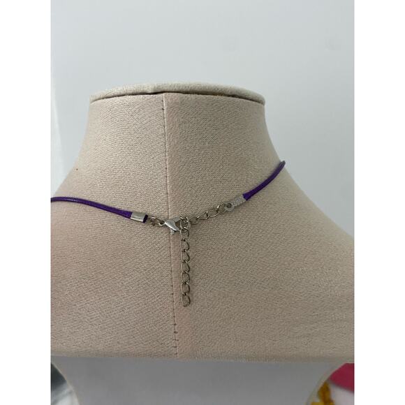 puffy heart pendant necklace - Picture 2 of 4